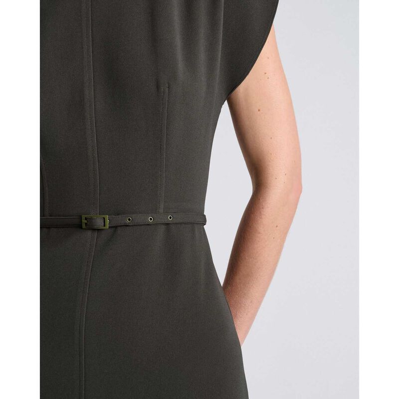 Cue Acetate Crepe Petal Sleeve Dress image number 2